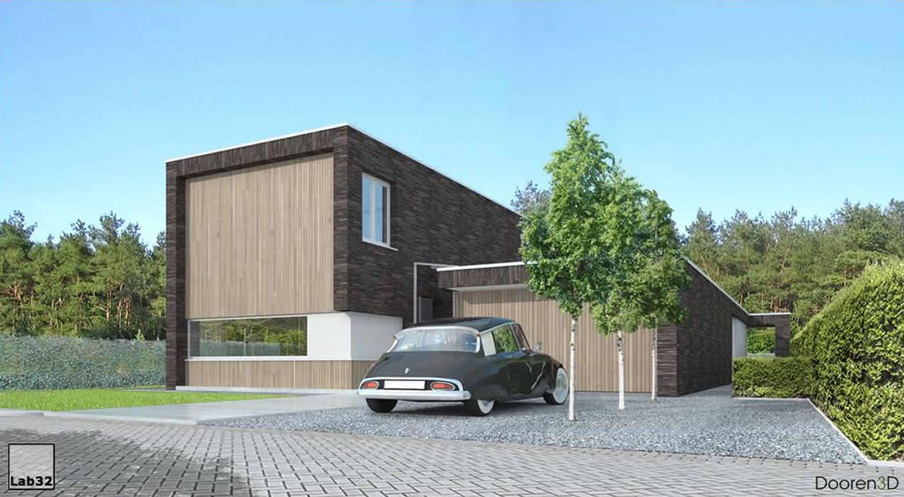 Artist Impression Lab32 architecten Moderne huizen