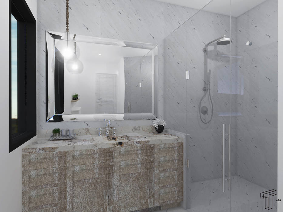 ML, TAMEN arquitectura TAMEN arquitectura Modern bathroom