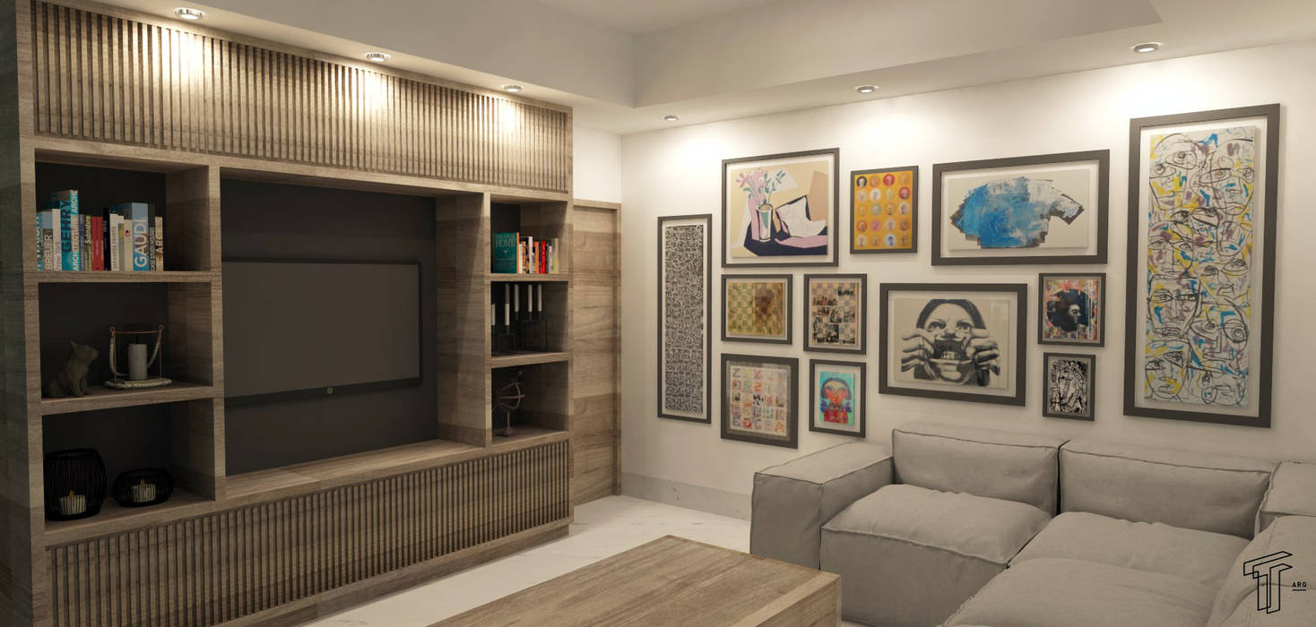 JPB, TAMEN arquitectura TAMEN arquitectura Modern Living Room