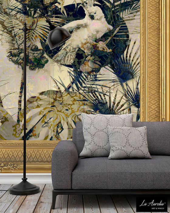 Exotic -Framed- Wallpaper La Aurelia Modern walls & floors Wallpaper