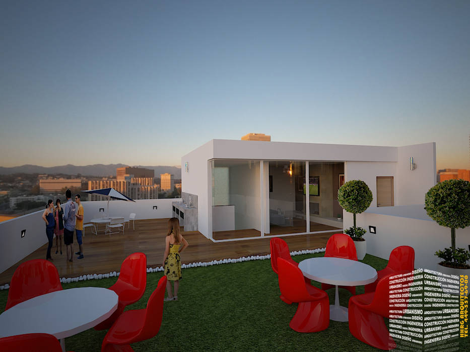 ROOF GARDEN homify Balcones y terrazas minimalistas