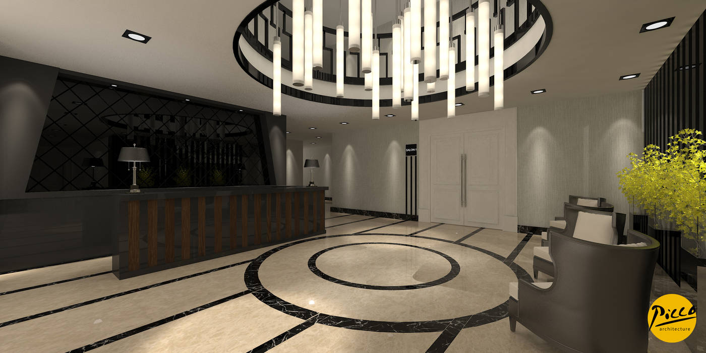 Serenat Wedding Hall Lobby Pıcco Desıgn & Archıtecture Ticari alanlar Etkinlik merkezleri