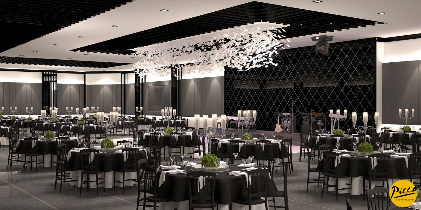 Serenat Wedding Hall , Pıcco Desıgn & Archıtecture Pıcco Desıgn & Archıtecture Commercial spaces Event venues