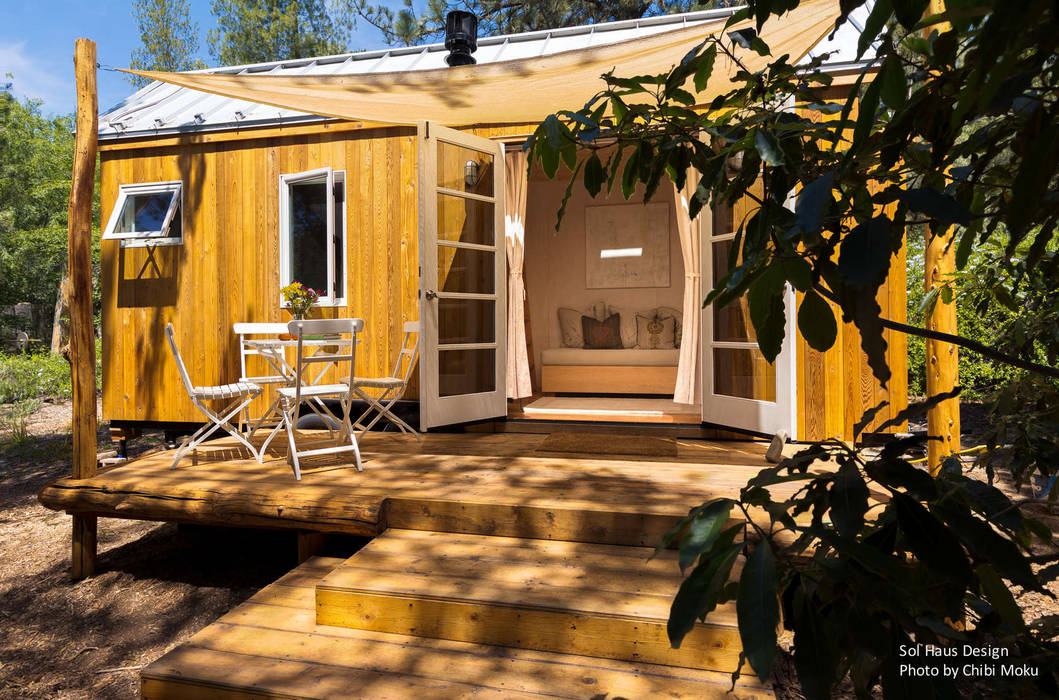 Sol Haus Design | Vina's Tiny House | Ojai, CA, Chibi Moku Architectural Films Chibi Moku Architectural Films Casas de estilo minimalista Derivados de madera Transparente