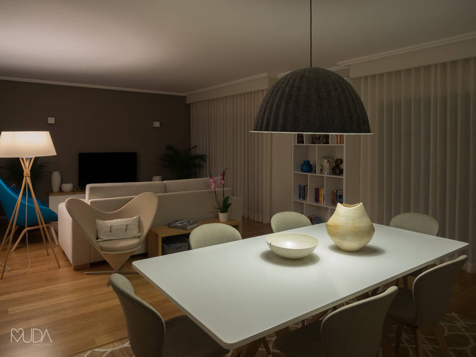 Sala | Depois MUDA Home Design Salas de jantar modernas