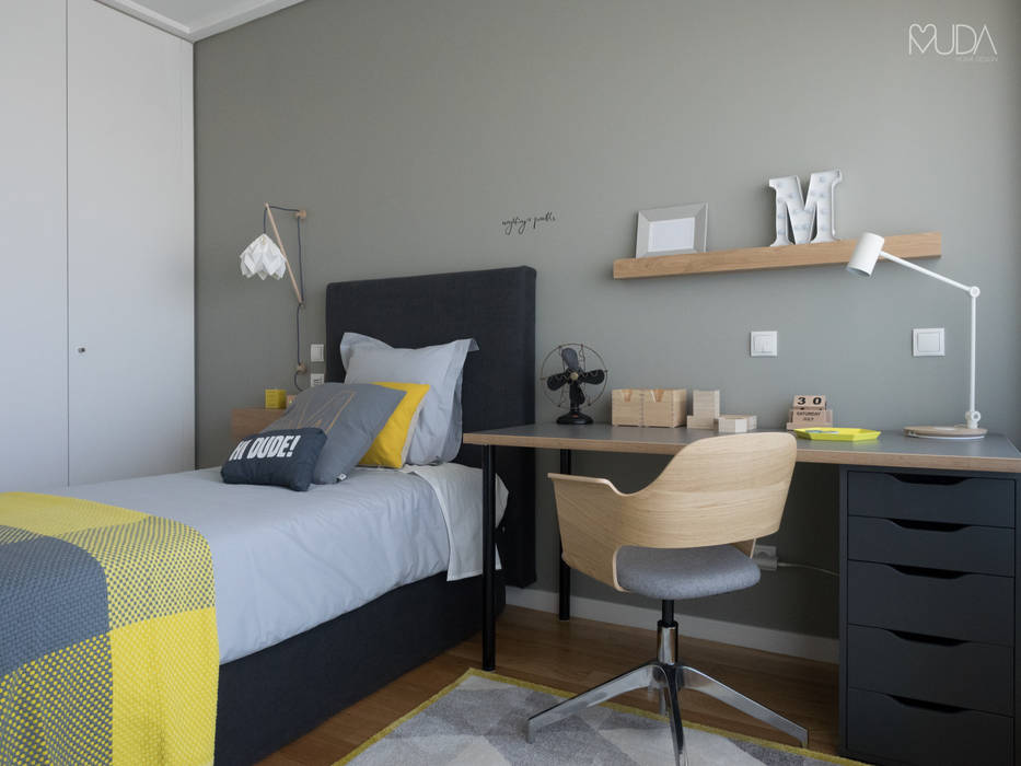 CB Apartment - Lisbon, MUDA Home Design MUDA Home Design Modern style bedroom