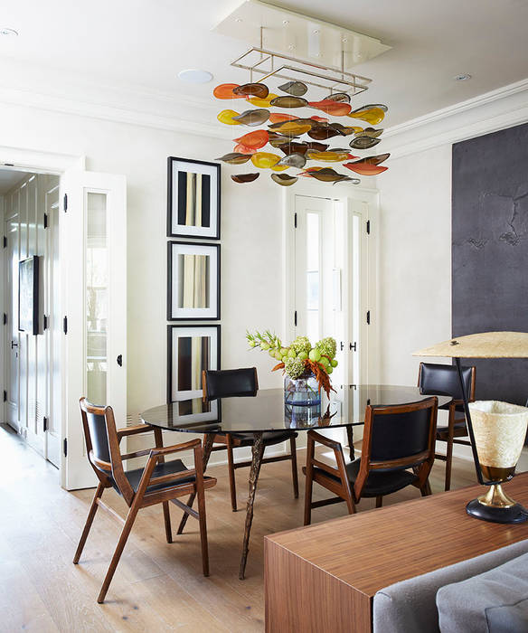 Dining Room Douglas Design Studio Dining room dining,dining chair,dining table,molten,molten legs,vintage,contemporary,lighting,light fixture,dramatic