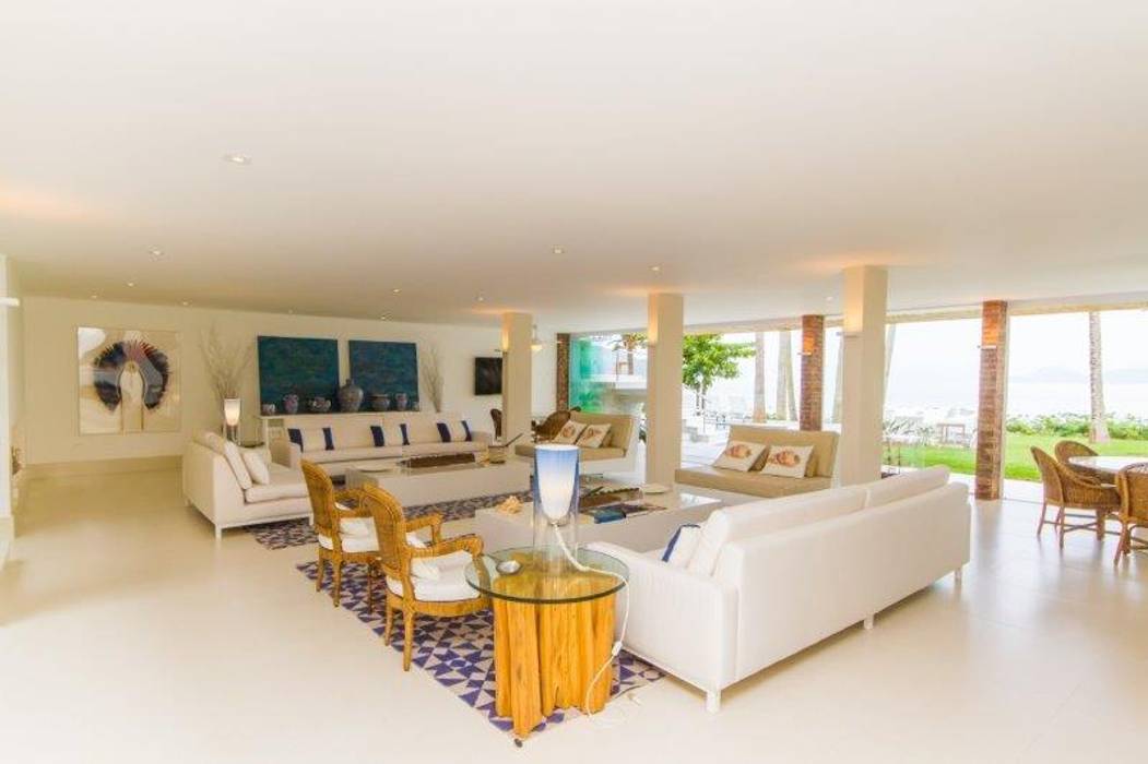 Living homify salas de estar mediterrâneas | homify