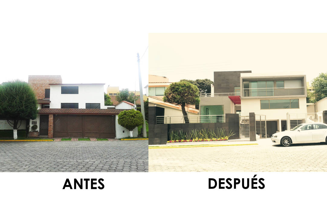 Antes y después RAVE Arch Casas modernas: Ideas, imágenes y decoración
