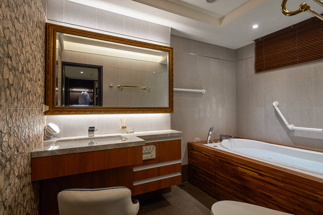 主臥浴室大吹療癒自然風 青瓷設計工程有限公司 浴室 浴室