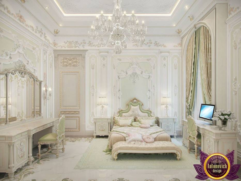 Master bedroom design ideas of Katrina Antonovich, Luxury Antonovich Design Luxury Antonovich Design Klasik Yatak Odası