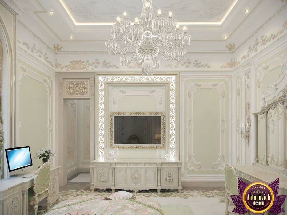 Master bedroom design ideas of Katrina Antonovich, Luxury Antonovich Design Luxury Antonovich Design غرفة نوم