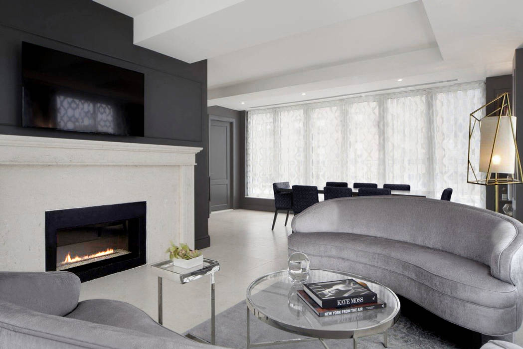 Penthouses and Guestrooms, Joe Ginsberg Design Joe Ginsberg Design Salones de estilo moderno