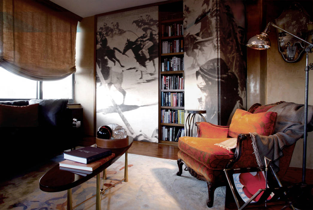 Living Room Joe Ginsberg Design Eclectic style living room
