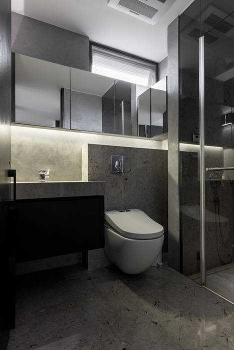 內湖 御和園 邱宅, 直譯空間設計有限公司 直譯空間設計有限公司 Modern bathroom