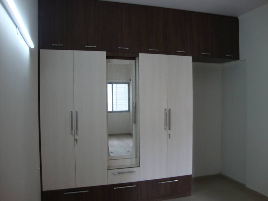 Kitchen-cupboard, SNA Vastu Infradesign SNA Vastu Infradesign Modern style bedroom Wardrobes & closets