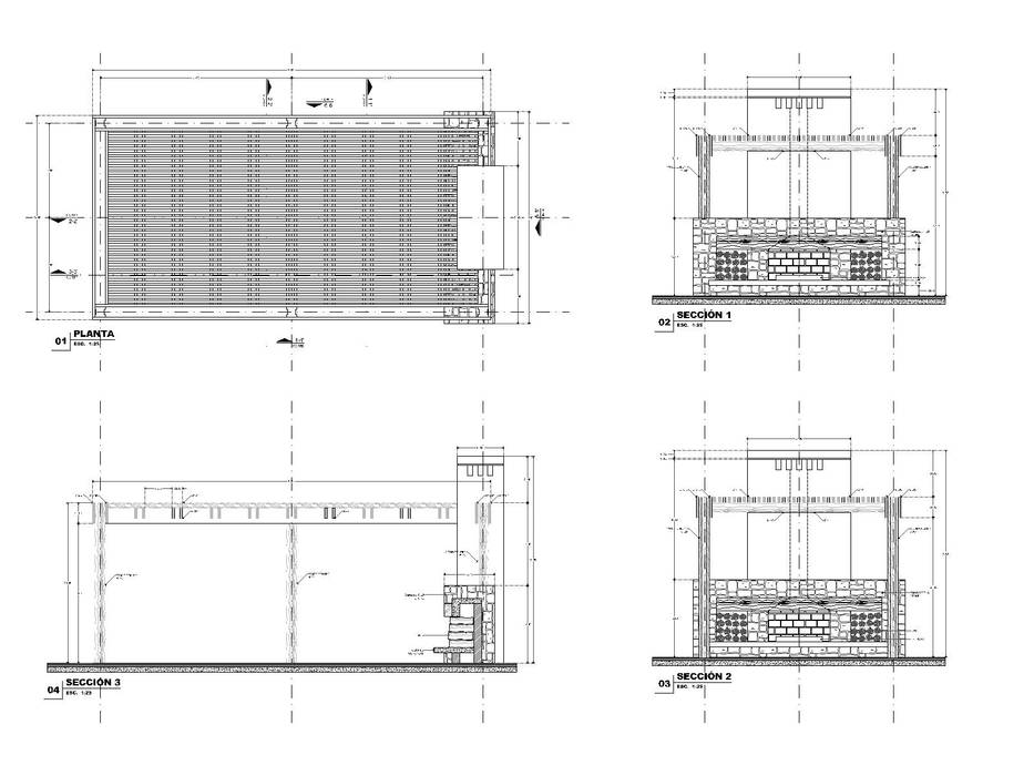 Pabellón exterior, Arq. Gustavo Teran Arq. Gustavo Teran