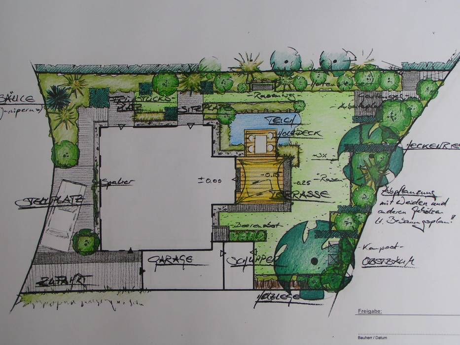 Vorentwurf wilhelmi garten- und landschaftsarchitektur Moderner Garten