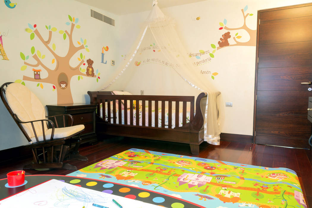 Casa 906, Objetos DAC Objetos DAC Cuartos infantiles de estilo moderno alfombra,cama infantil,decoracion,viniles,infantil,piso de madera