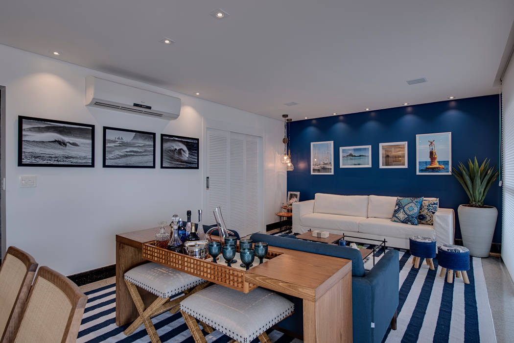 Get Wallpaper Apartamento Praiano Salas De Estar Modernas Por Marcia Debski HD