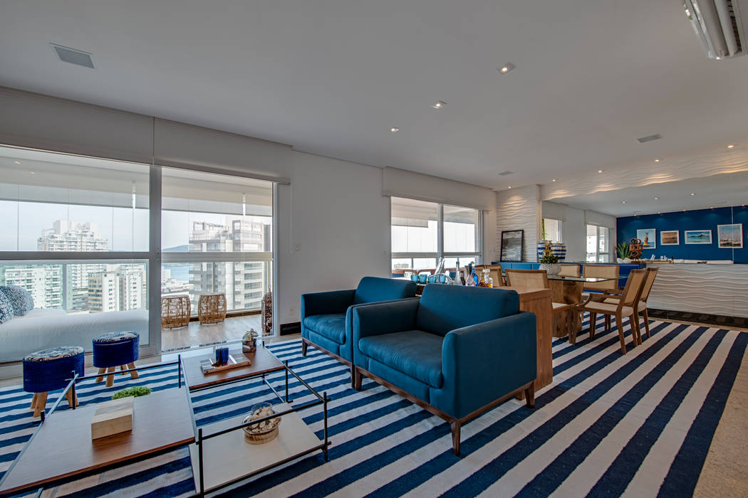 Wallpaper Apartamento Praiano Salas De Estar Modernas Por Marcia Debski Ferreira Designer De Interiores Moderno Homify For Free