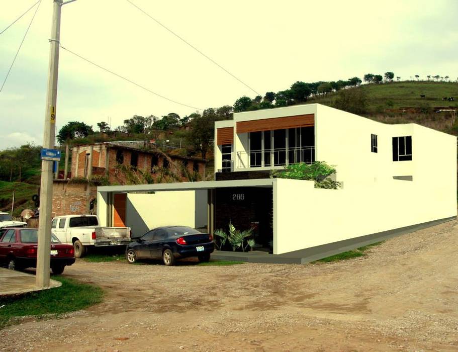 Casa Cubo Lara , Lobato Arquitectura Lobato Arquitectura モダンな 家