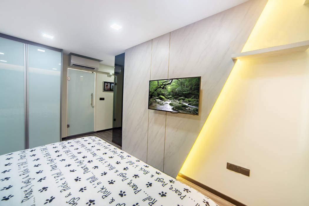 Hdb Blk 293b Compassvale Crescent Modern Style Bedroom By Renozone