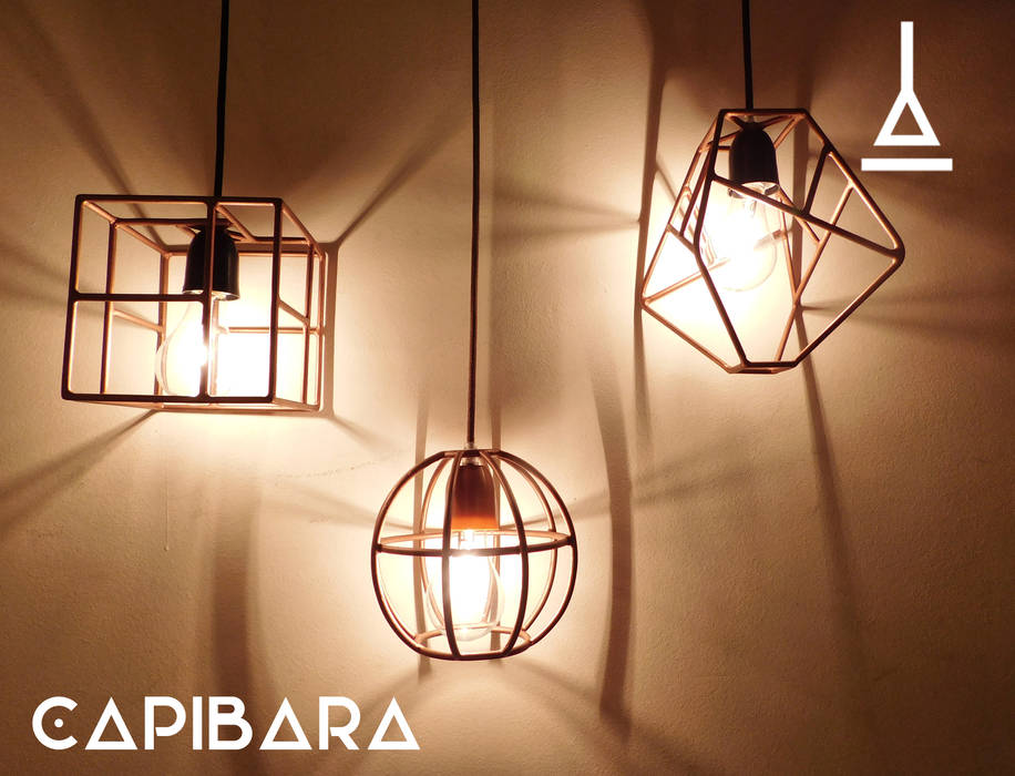 Capibaras para todos los espacios , Artefactory Artefactory Industrial style bedroom Metal Lighting