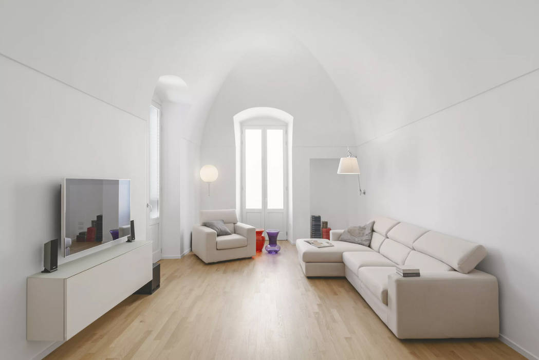 CASA_G, salvatore cannito architetto salvatore cannito architetto 모던스타일 거실