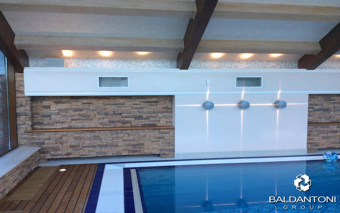 ​Realizzazione di una piscina. 100_A K3 Russia, Baldantoni Group Baldantoni Group Pool Wood Wood effect