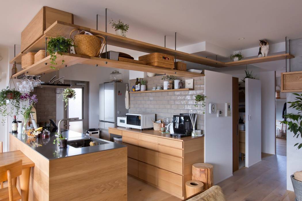 nionohama-apartment-house-renovation, ALTS DESIGN OFFICE ALTS DESIGN OFFICE Kitchen لکڑی Wood effect