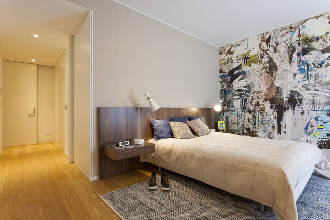 Suite de Rapaz Traço Magenta - Design de Interiores Quartos modernos Acessórios e decoração