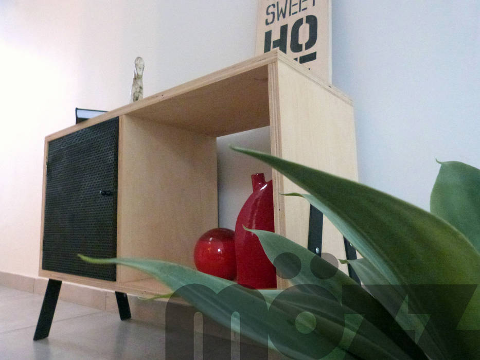 mueble ATHAN MÖZZ Estudios y oficinas estilo escandinavo Derivados de madera Transparente Almacenamiento