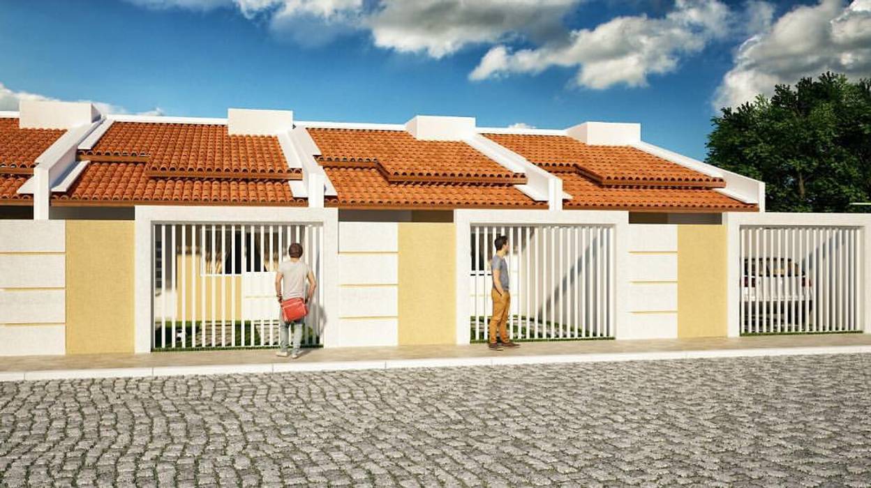 Residência Unifamiliar - Padrão Baixo, Jéssica Pompeu - Arquiteta e Urbanista Jéssica Pompeu - Arquiteta e Urbanista Minimalist house