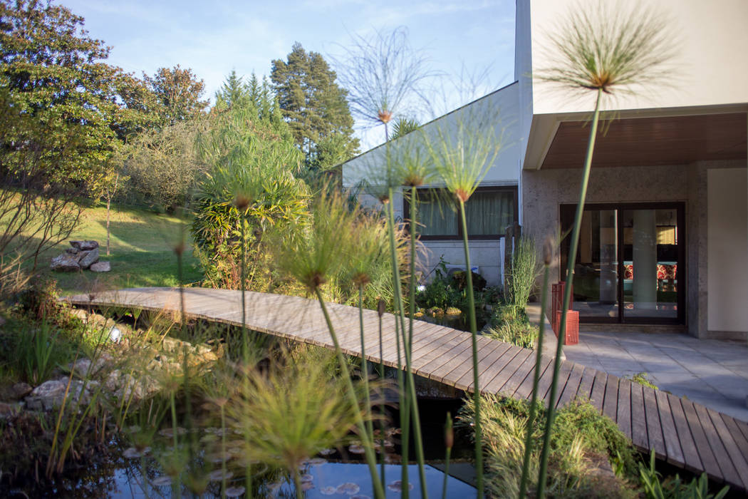 View from the Lake, José António Andrade Interiors José António Andrade Interiors Jardins ecléticos Plantar,Céu,Dia,Propriedade,Água,Vegetação,Árvore,Sombra,Bioma,Panorama