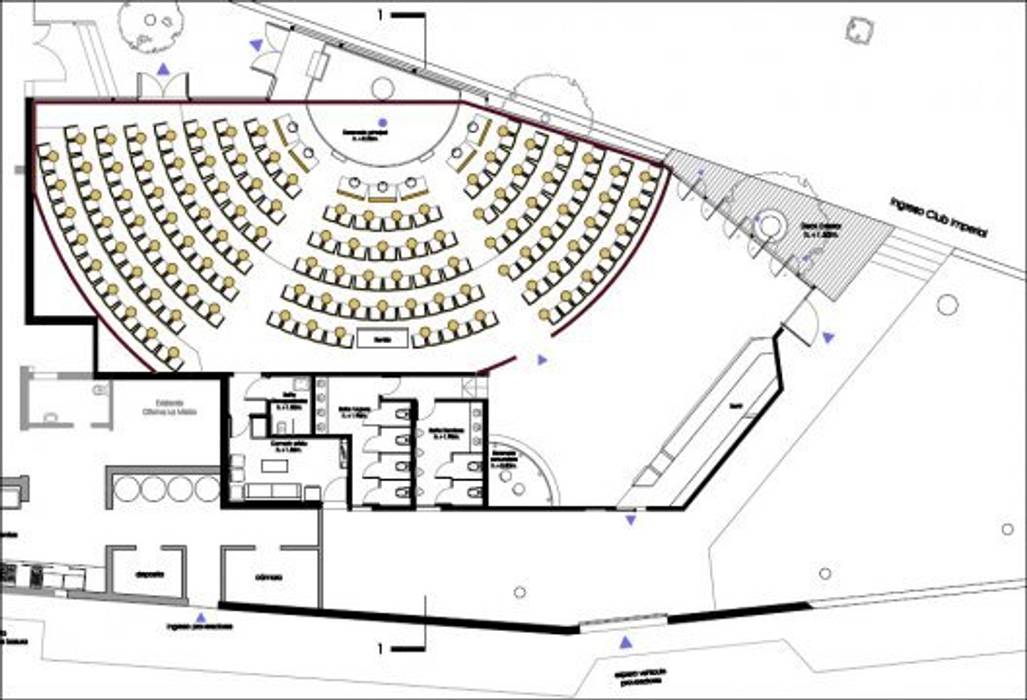 Planta SSA estudio Espacios comerciales Bares y Clubs