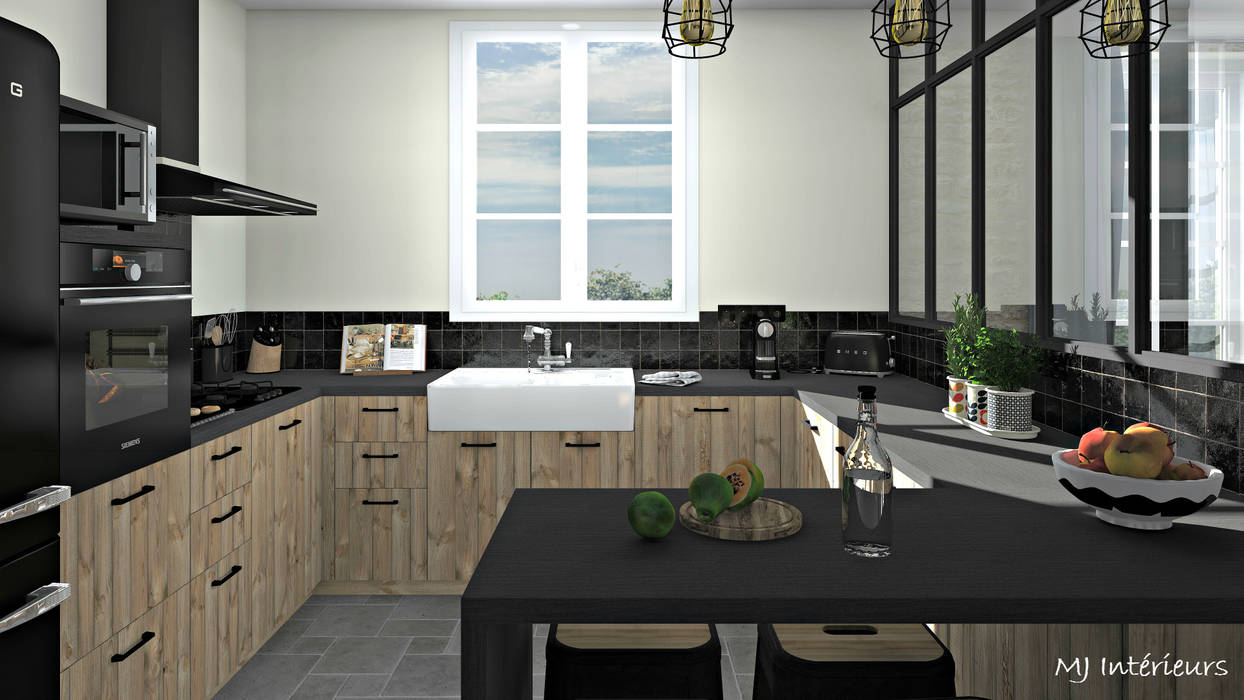 Cuisine Rustique Et Industrielle Cuisine Rustique Par Mj