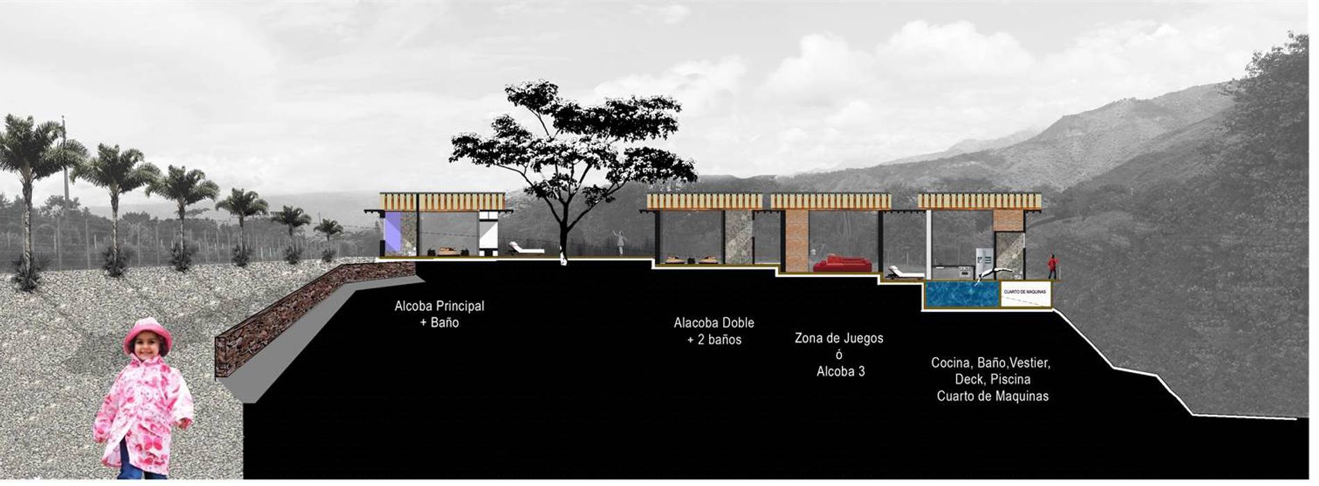 CASA L1_ San Jerónimo - Antioquia, @tresarquitectos @tresarquitectos Casas minimalistas