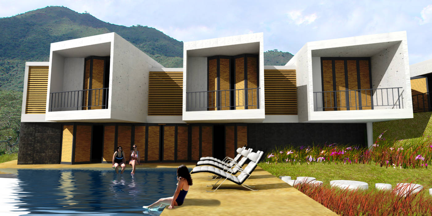 CASA L2_ San Jerónimo - Antioquia, @tresarquitectos @tresarquitectos Casas minimalistas