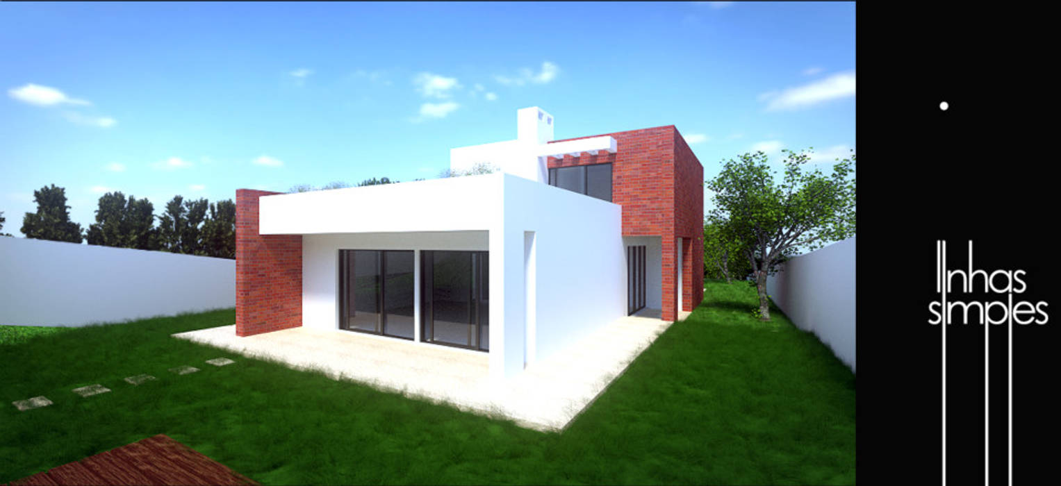 Moradia unifamiliar / Dwelling, Linhas Simples Linhas Simples Rumah Modern