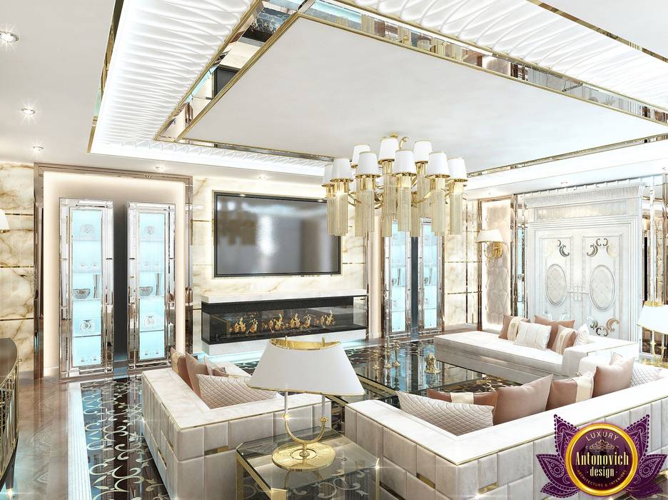 Luxury living room design ideas of Katrina Antonovich, Luxury Antonovich Design Luxury Antonovich Design Salas de estilo moderno