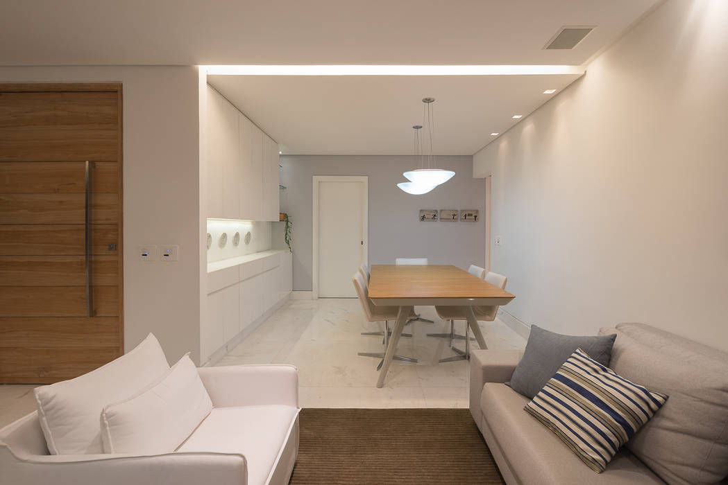 Apartamento ZM, MEIUS ARQUITETURA MEIUS ARQUITETURA Comedores de estilo minimalista