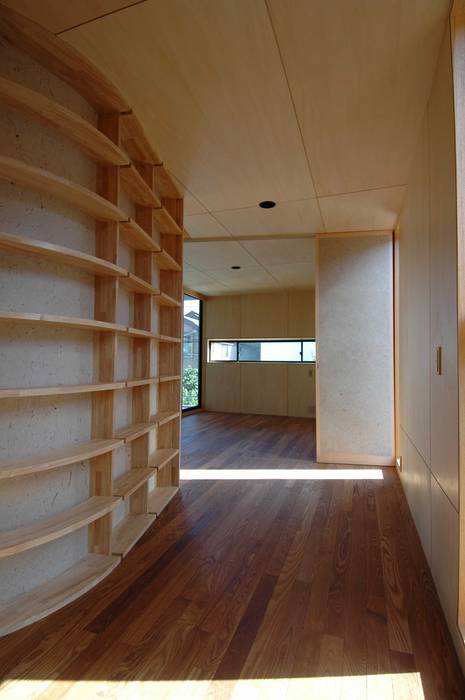 西荻窪の家, M+2 Architects & Associates M+2 Architects & Associates Sala multimediale moderna Legno Effetto legno