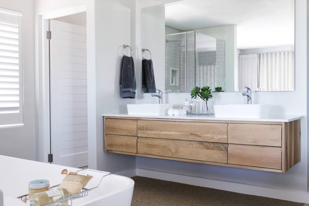 Main en-suite Salomé Knijnenburg Interiors 現代浴室設計點子、靈感&圖片