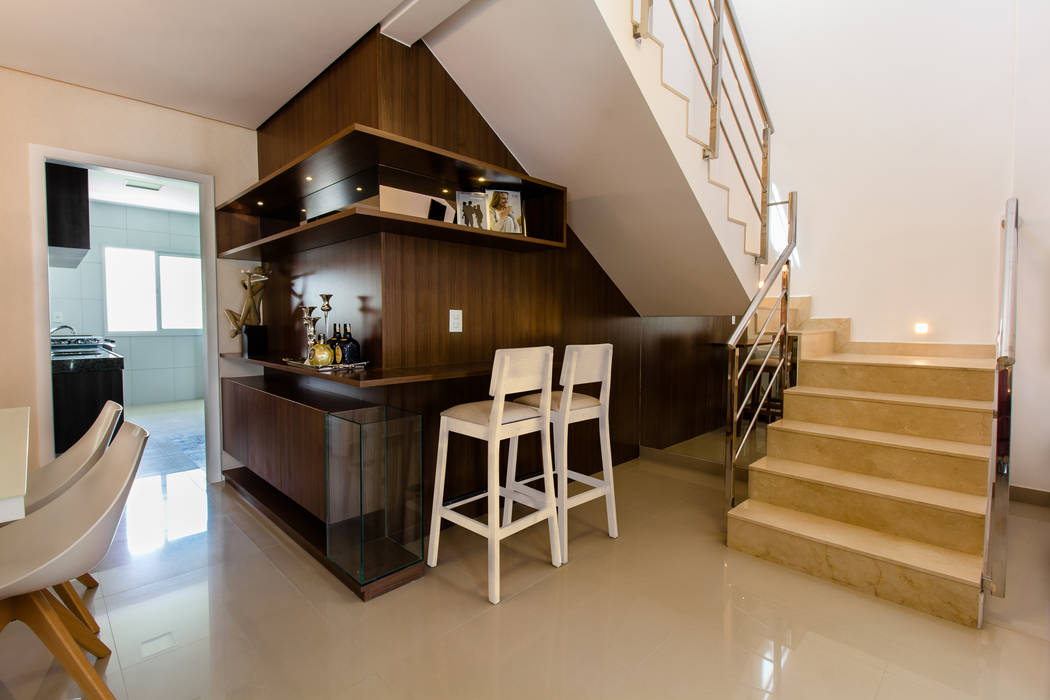 Casa Duplex em condominio fechado, Lícia Cardoso e Rafaella Resende Lícia Cardoso e Rafaella Resende Livings modernos: Ideas, imágenes y decoración