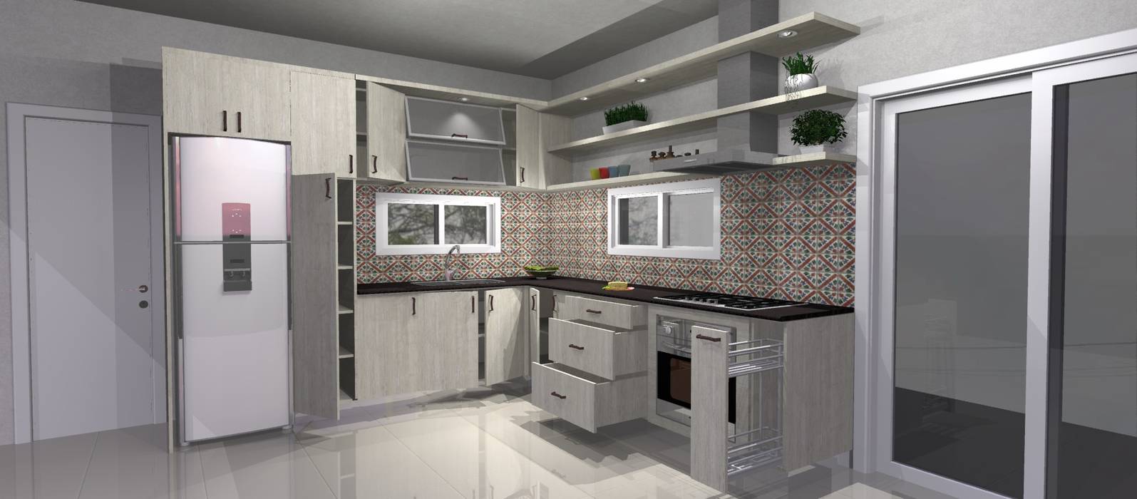 Cocina Departamento, Muebles del angel Muebles del angel Кухня