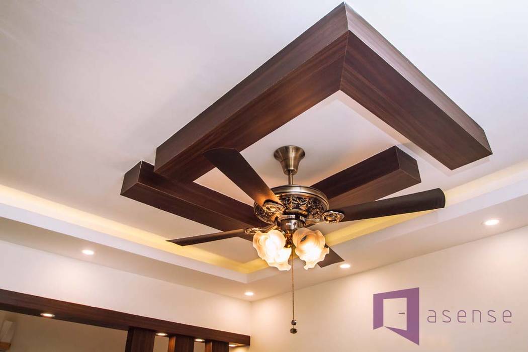 False Ceiling Light Fan Modern By Asense Modern Wood Wood