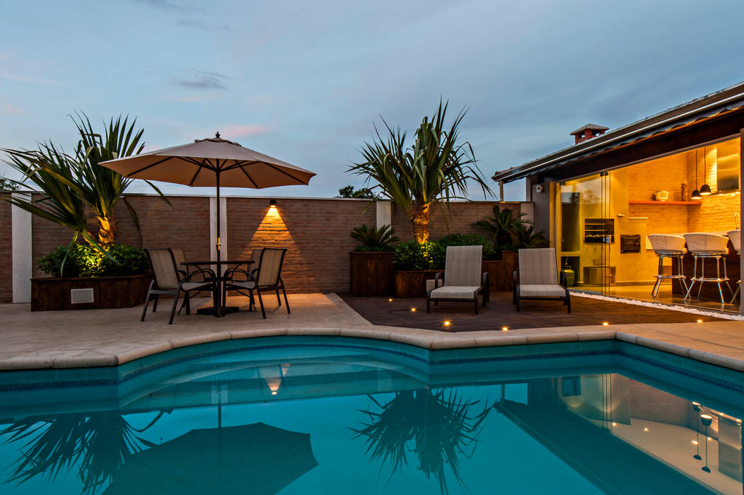Casa L M Espaco Gourmet Renato Souza Arquitetura Piscinas Modernas Homify