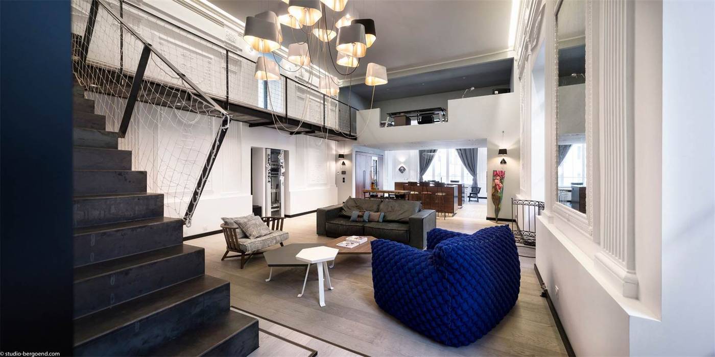 LUXXE LOFT homify Eklektik Oturma Odası Ahşap Ahşap rengi