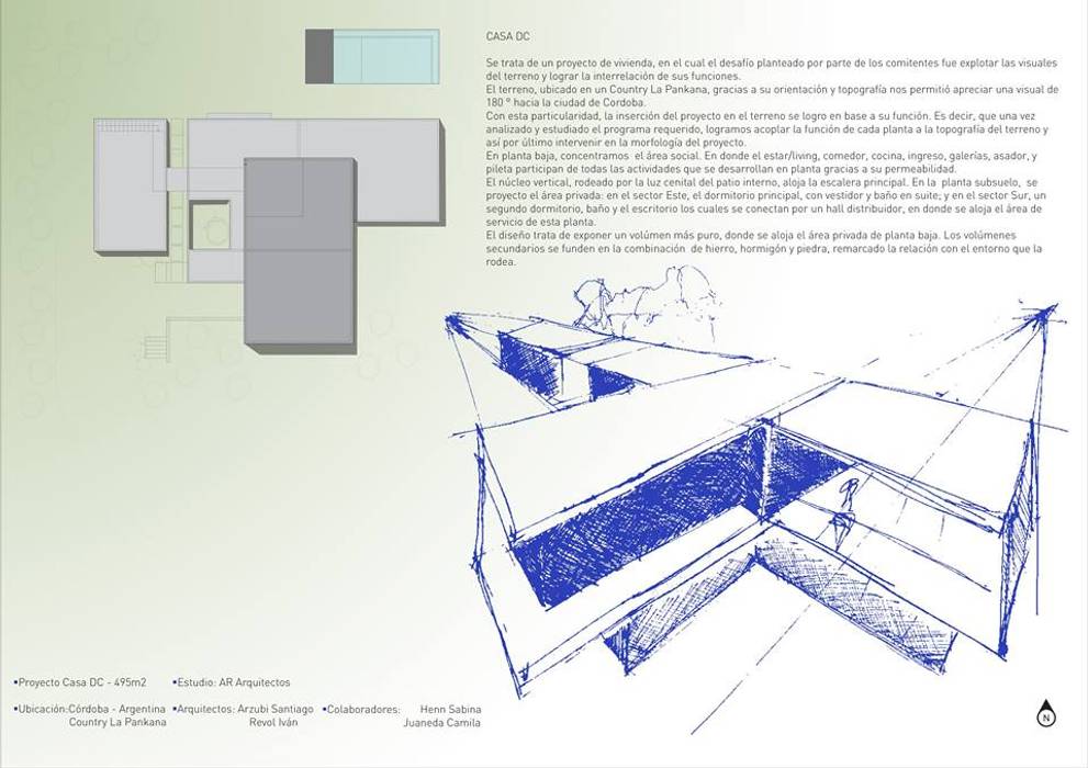 Proyecto DC - Descripcion AR arquitectos Casas modernas: Ideas, imágenes y decoración